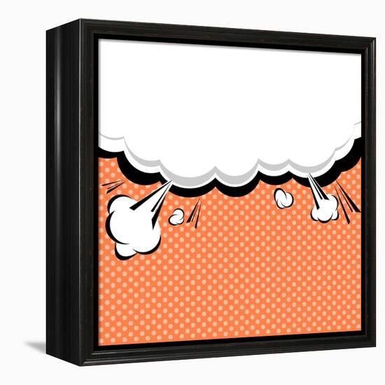 Speech Bubble Pop-Art Style-jirawatp-Framed Stretched Canvas