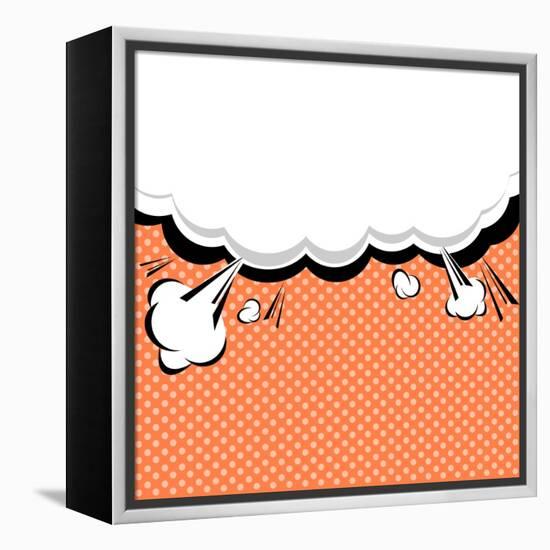 Speech Bubble Pop-Art Style-jirawatp-Framed Stretched Canvas