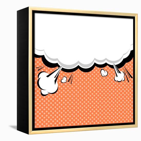 Speech Bubble Pop-Art Style-jirawatp-Framed Stretched Canvas