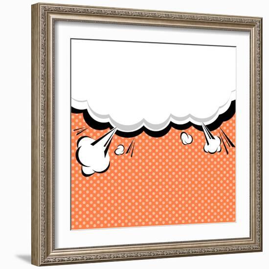 Speech Bubble Pop-Art Style-jirawatp-Framed Art Print