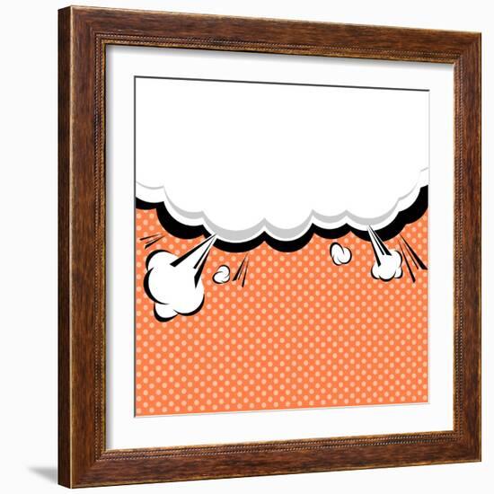 Speech Bubble Pop-Art Style-jirawatp-Framed Art Print