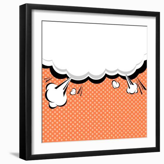 Speech Bubble Pop-Art Style-jirawatp-Framed Art Print