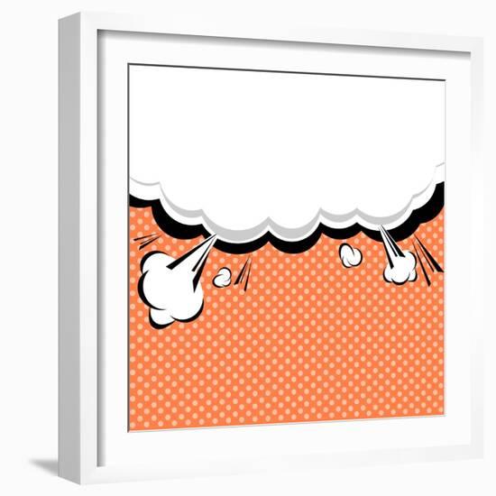 Speech Bubble Pop-Art Style-jirawatp-Framed Art Print