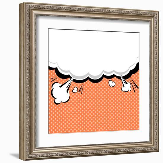 Speech Bubble Pop-Art Style-jirawatp-Framed Art Print