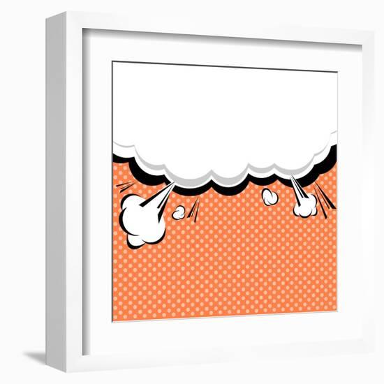 Speech Bubble Pop-Art Style-jirawatp-Framed Art Print