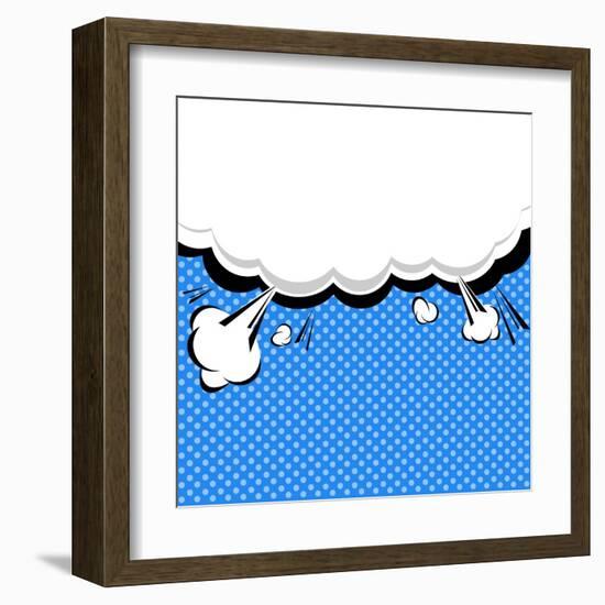 Speech Bubble Pop-Art Style-jirawatp-Framed Art Print