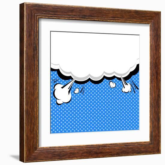 Speech Bubble Pop-Art Style-jirawatp-Framed Art Print