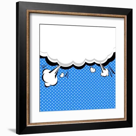 Speech Bubble Pop-Art Style-jirawatp-Framed Art Print