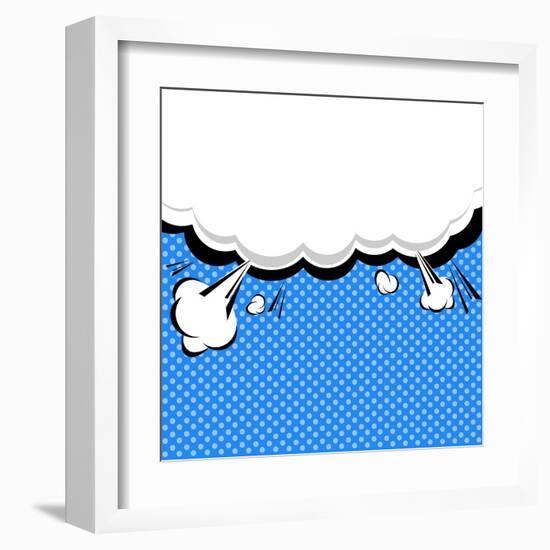 Speech Bubble Pop-Art Style-jirawatp-Framed Art Print