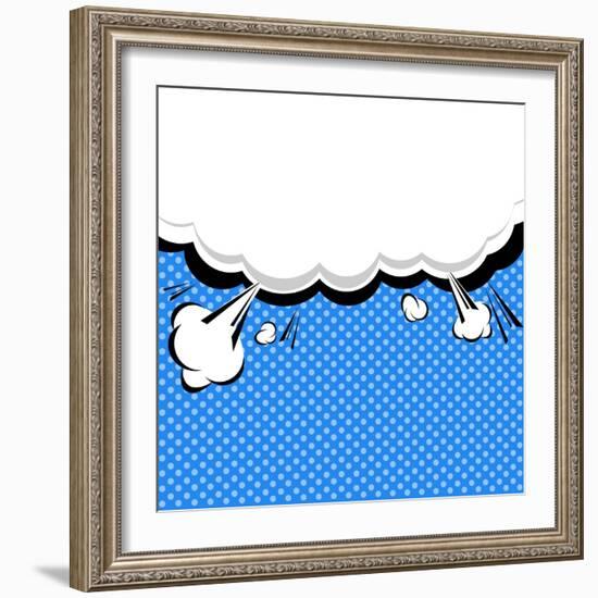 Speech Bubble Pop-Art Style-jirawatp-Framed Art Print