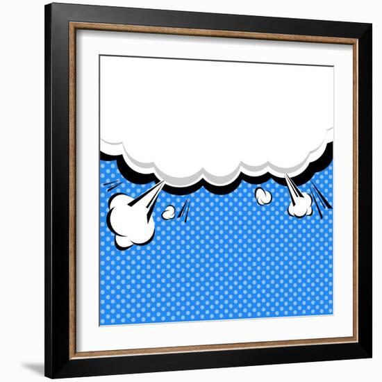 Speech Bubble Pop-Art Style-jirawatp-Framed Art Print