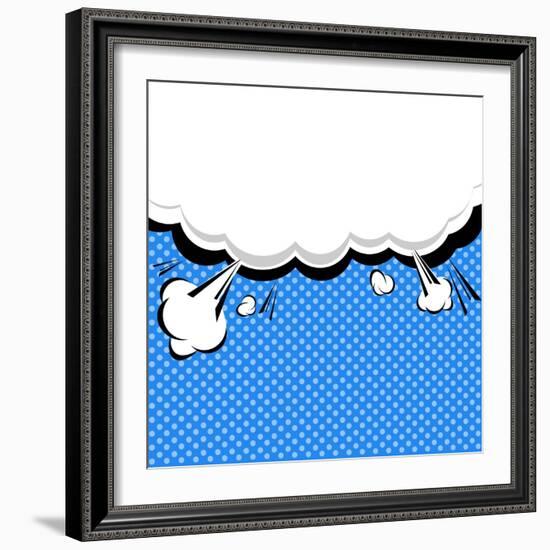 Speech Bubble Pop-Art Style-jirawatp-Framed Art Print