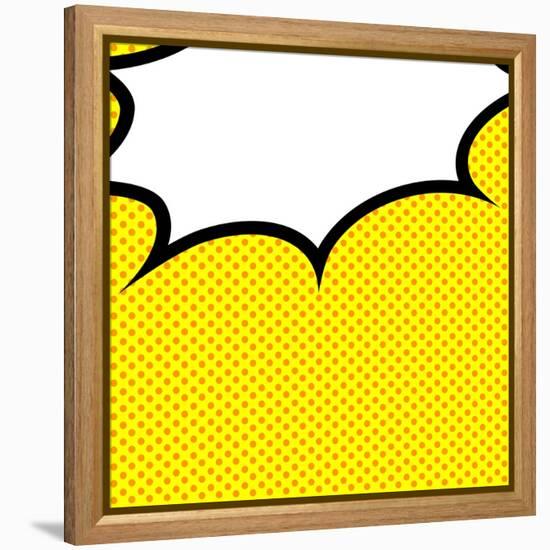 Speech Bubble Pop-Art Style-jirawatp-Framed Stretched Canvas