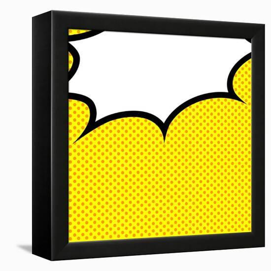 Speech Bubble Pop-Art Style-jirawatp-Framed Stretched Canvas