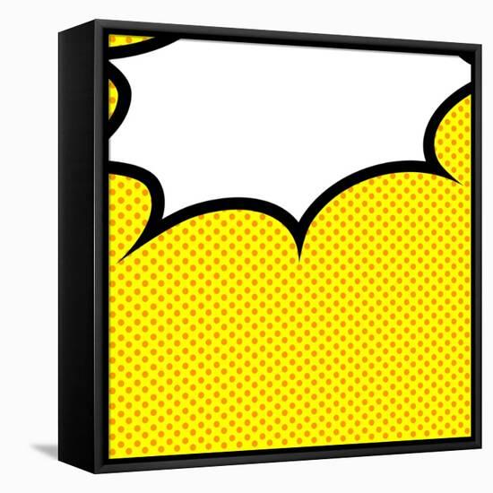 Speech Bubble Pop-Art Style-jirawatp-Framed Stretched Canvas