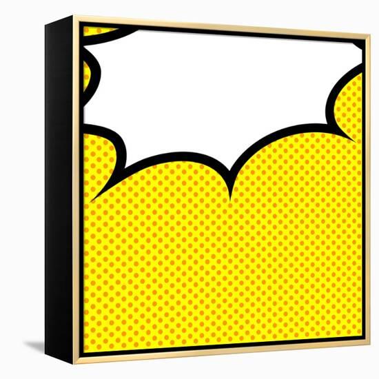 Speech Bubble Pop-Art Style-jirawatp-Framed Stretched Canvas