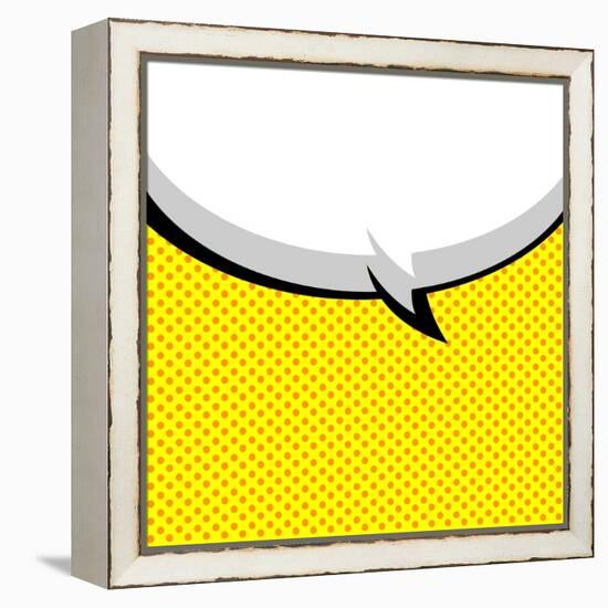 Speech Bubble Pop-Art Style-jirawatp-Framed Stretched Canvas