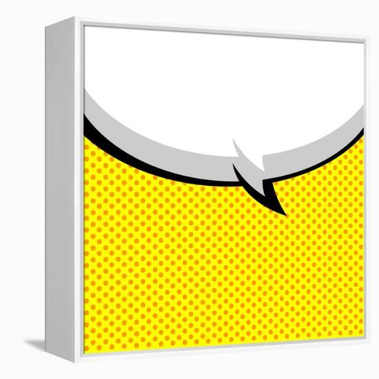 Speech Bubble Pop-Art Style-jirawatp-Framed Stretched Canvas