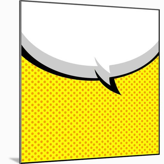 Speech Bubble Pop-Art Style-jirawatp-Mounted Art Print