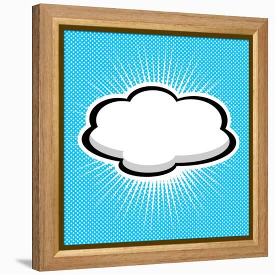 Speech Bubble Pop-Art Style-jirawatp-Framed Stretched Canvas