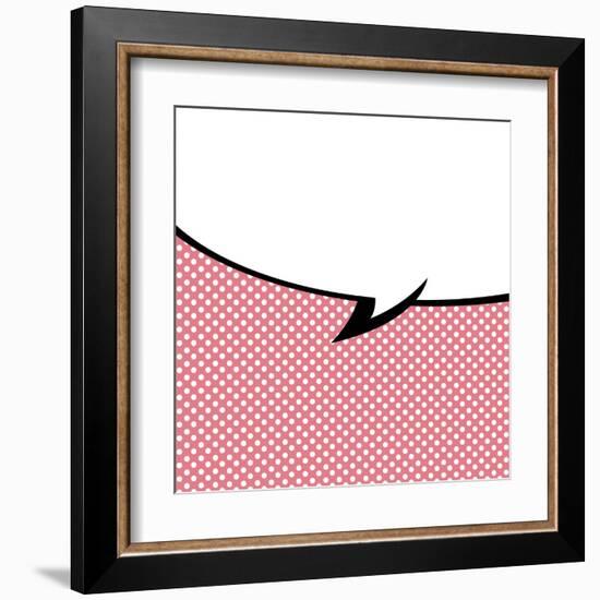 Speech Bubble Pop-Art Style-jirawatp-Framed Art Print