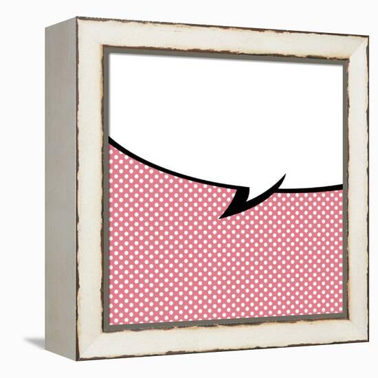 Speech Bubble Pop-Art Style-jirawatp-Framed Stretched Canvas