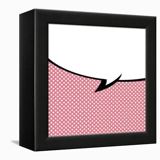 Speech Bubble Pop-Art Style-jirawatp-Framed Stretched Canvas