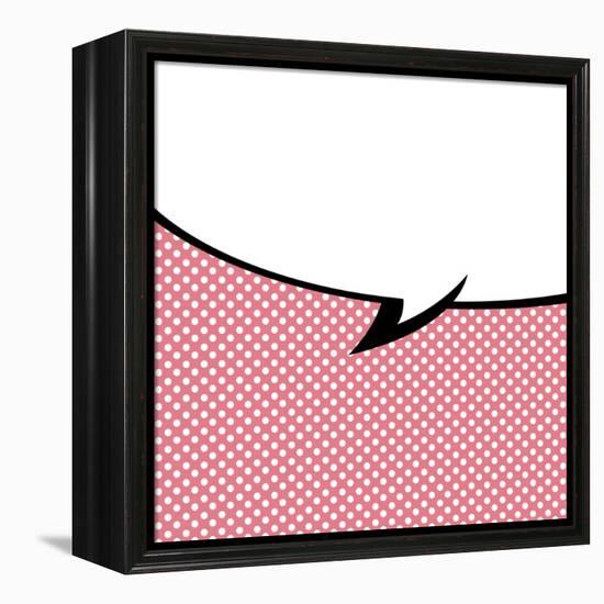 Speech Bubble Pop-Art Style-jirawatp-Framed Stretched Canvas