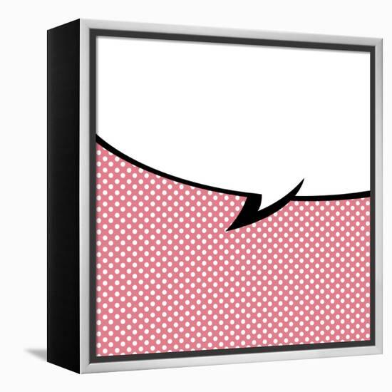 Speech Bubble Pop-Art Style-jirawatp-Framed Stretched Canvas