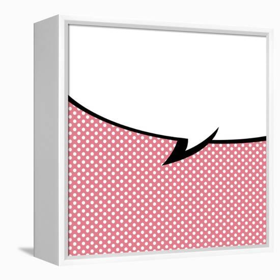 Speech Bubble Pop-Art Style-jirawatp-Framed Stretched Canvas