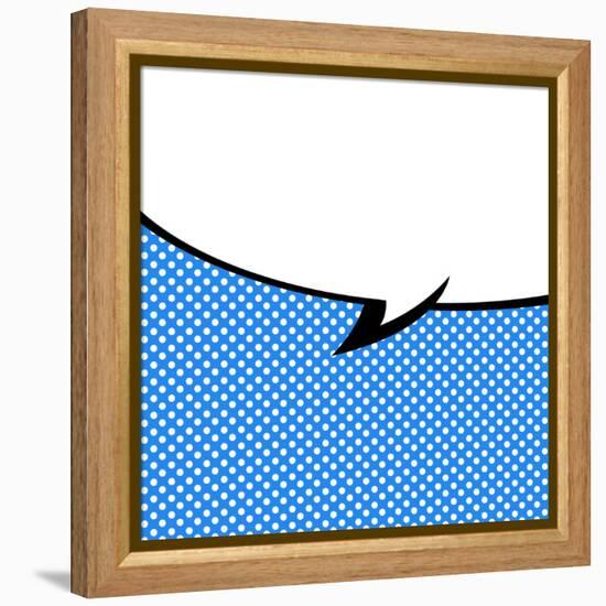 Speech Bubble Pop-Art Style-jirawatp-Framed Stretched Canvas