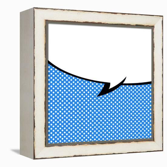 Speech Bubble Pop-Art Style-jirawatp-Framed Stretched Canvas