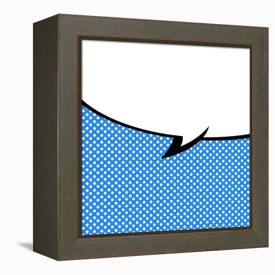 Speech Bubble Pop-Art Style-jirawatp-Framed Stretched Canvas