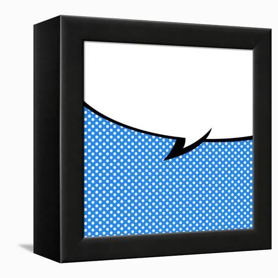 Speech Bubble Pop-Art Style-jirawatp-Framed Stretched Canvas