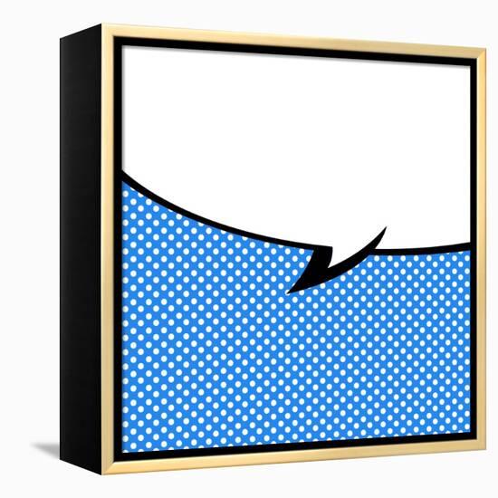 Speech Bubble Pop-Art Style-jirawatp-Framed Stretched Canvas