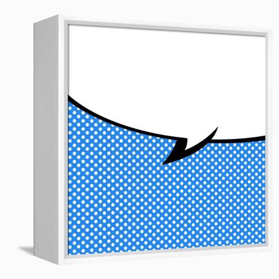 Speech Bubble Pop-Art Style-jirawatp-Framed Stretched Canvas