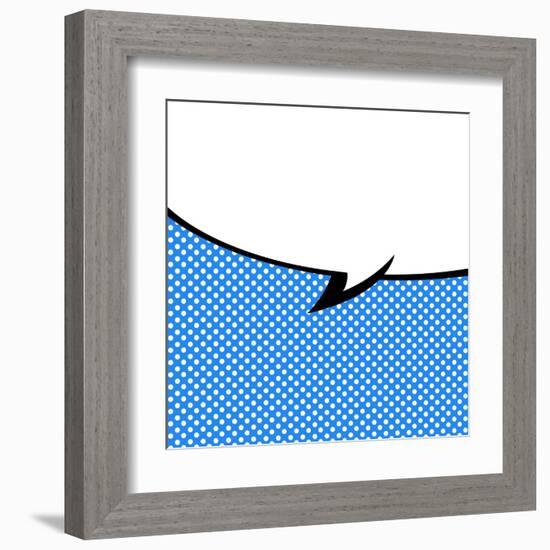 Speech Bubble Pop-Art Style-jirawatp-Framed Art Print