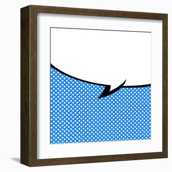 Speech Bubble Pop-Art Style-jirawatp-Framed Art Print