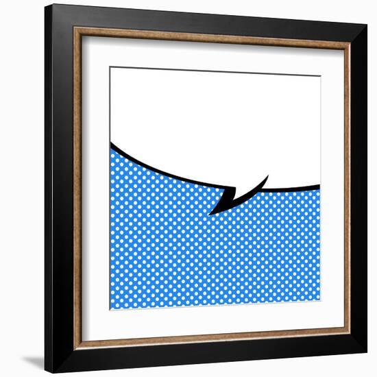 Speech Bubble Pop-Art Style-jirawatp-Framed Art Print