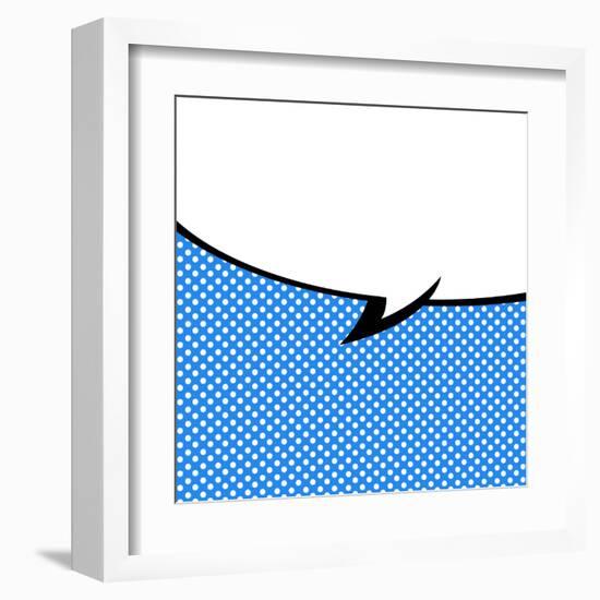 Speech Bubble Pop-Art Style-jirawatp-Framed Art Print