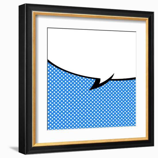 Speech Bubble Pop-Art Style-jirawatp-Framed Art Print