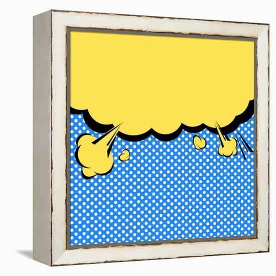 Speech Bubble Pop-Art Style-jirawatp-Framed Stretched Canvas