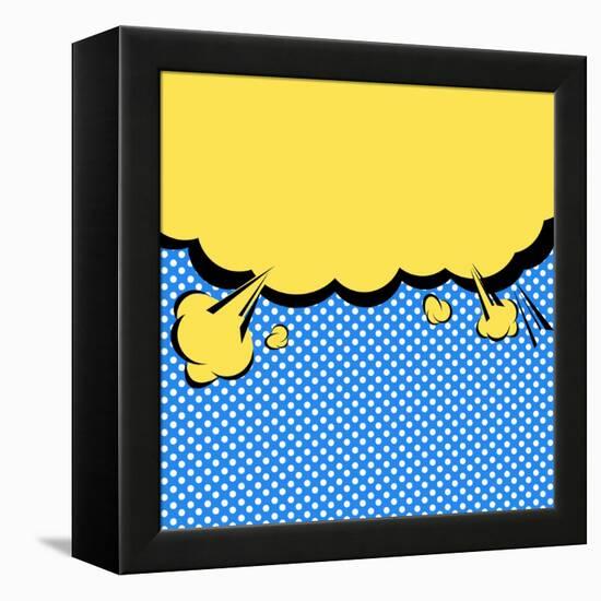 Speech Bubble Pop-Art Style-jirawatp-Framed Stretched Canvas