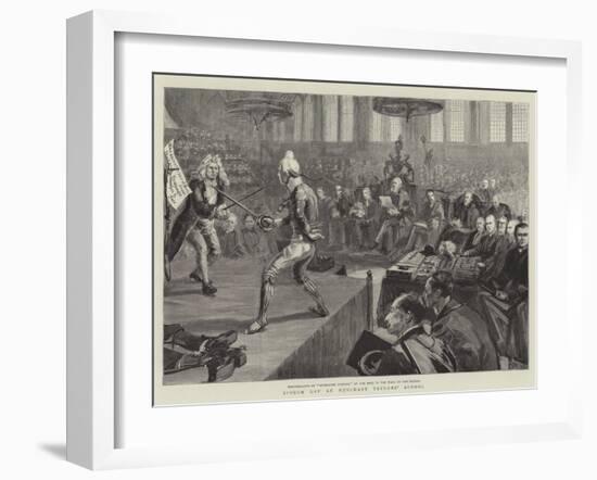 Speech Day at Merchant Taylors' School-Sydney Prior Hall-Framed Giclee Print