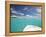 Speedboat Arriving in Tropical Beach, Maldives, Indian Ocean, Asia-Sakis Papadopoulos-Framed Premier Image Canvas