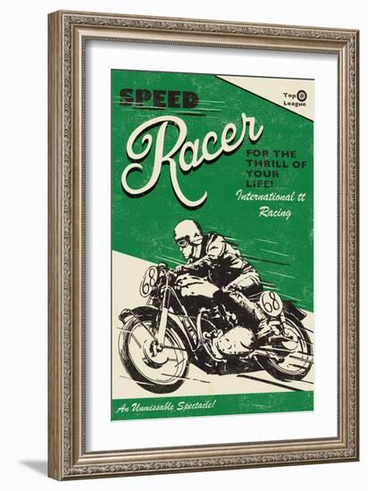 Speede Racer-Rocket 68-Framed Giclee Print