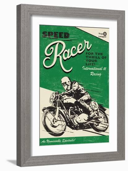 Speede Racer-Rocket 68-Framed Giclee Print