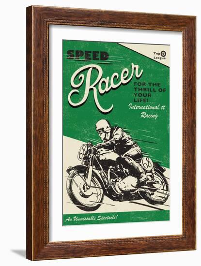 Speede Racer-Rocket 68-Framed Giclee Print