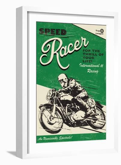 Speede Racer-Rocket 68-Framed Giclee Print