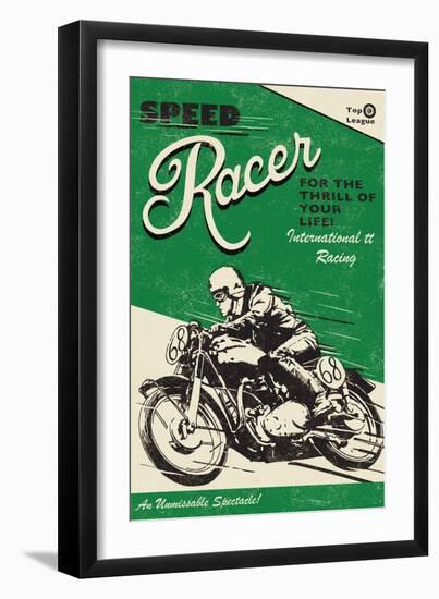 Speede Racer-Rocket 68-Framed Premium Giclee Print